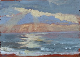 Sun Sea Sand - 6x8" - Oil on panel